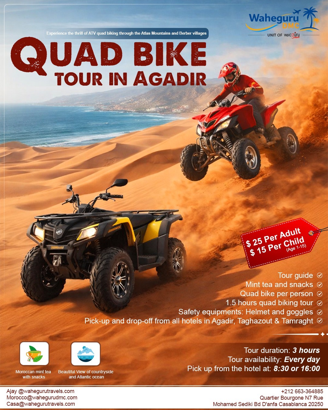 2 Hours Quad bike